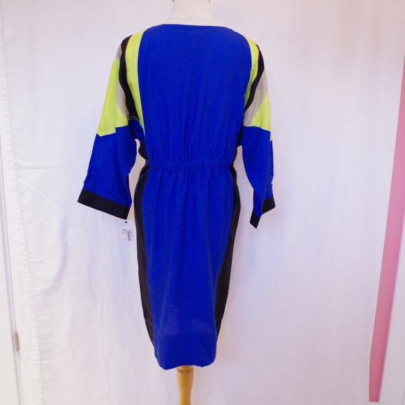 DKNY Donna Karan New York "Electric" Runway Silk Dress NEW- Sz. 2 - Picture 4 of 7